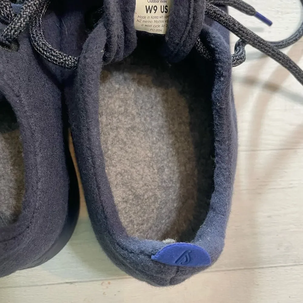 Allbirds + Outdoor voices wool runners navy blue womens 9‎